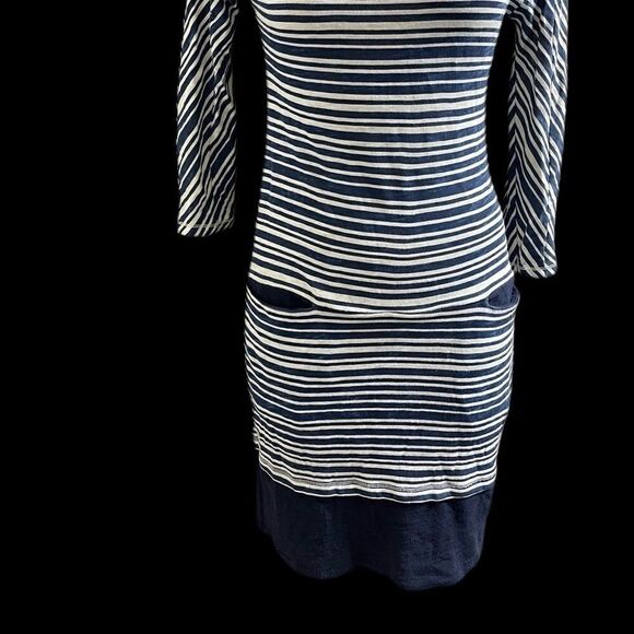 Rag & Bone Knit Blue Nautical Stripe Knit Dress - Picture 3 of 13